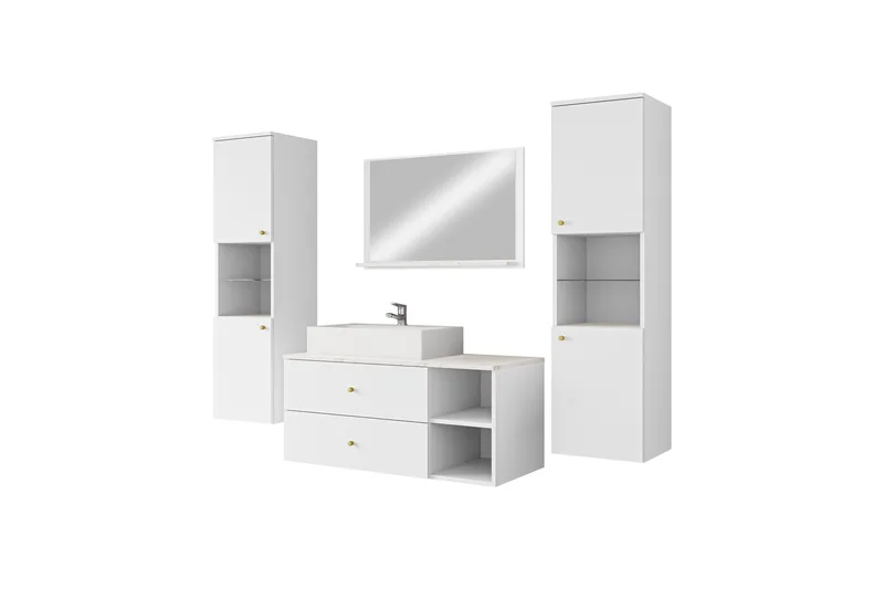 Askersund Møbelsæt til Badeværelse, Hvid