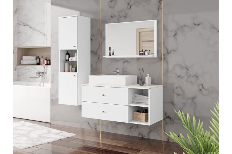 Askersund Møbelsæt til Badeværelse - Hus & renovering - Køkken & bad - Badeværelse - Badeværelsesmøbler - Komplette møbelpakker