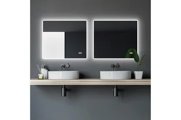 Aspsele Badeværelsesspejl 70 cm LED-belysning - Hus & renovering - Køkken & bad - Badeværelse - Badeværelsesmøbler - Badeværelsesspejl