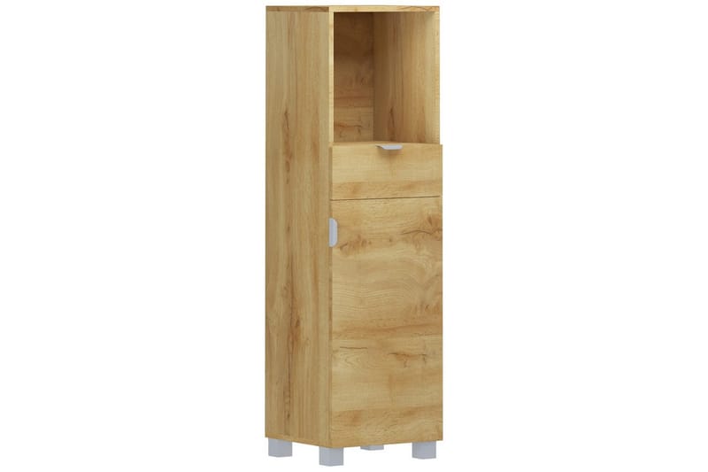 Atlas Højskab til Badeværelse 129x38x36 cm, Natur