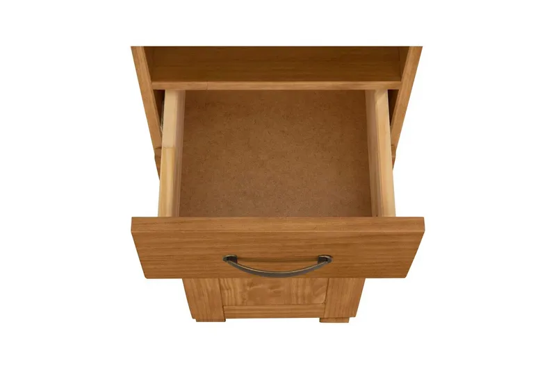 Badevægskab Alby 33x30x180 cm, Bejdset/Voks - 33x30x180 cm, Bejdset/Voks - Hus & renovering - Køkken & bad - Badeværelse - Badeværelsesmøbler - Badeværelsesskab