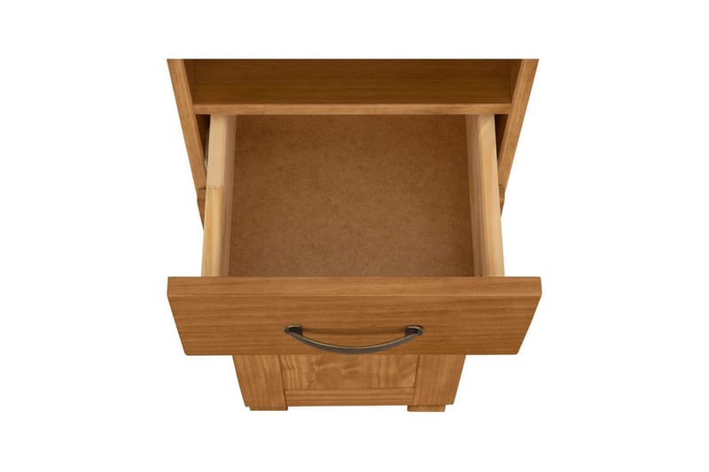 Badevægskab Alby 33x30x180 cm, Bejdset/Voks - 33x30x180 cm, Bejdset/Voks - Hus & renovering - Køkken & bad - Badeværelse - Badeværelsesmøbler - Badeværelsesskab