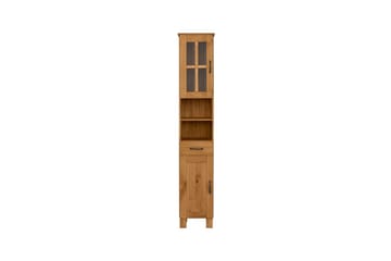 Badevægskab Alby 33x30x180 cm, Bejdset/Voks - 33x30x180 cm, Bejdset/Voks - Hus & renovering - Køkken & bad - Badeværelse - Badeværelsesmøbler - Badeværelsesskab