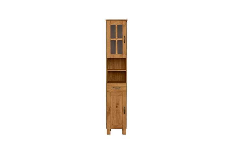 Badevægskab Alby 33x30x180 cm, Bejdset/Voks - 33x30x180 cm, Bejdset/Voks - Hus & renovering - Køkken & bad - Badeværelse - Badeværelsesmøbler - Badeværelsesskab