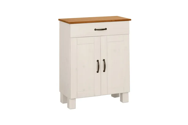 Badevægskab Alby 60x30x80 cm, Hvid/Honning, 60x30x80 cm, Hvid/Honning