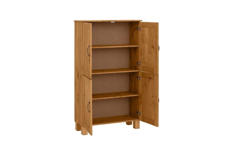 Badevægskab Alby 75x30x130 cm, Bejdset/Voks - 75x30x130 cm, Bejdset/Voks - Hus & renovering - Køkken & bad - Badeværelse - Badeværelsesmøbler - Badeværelsesskab