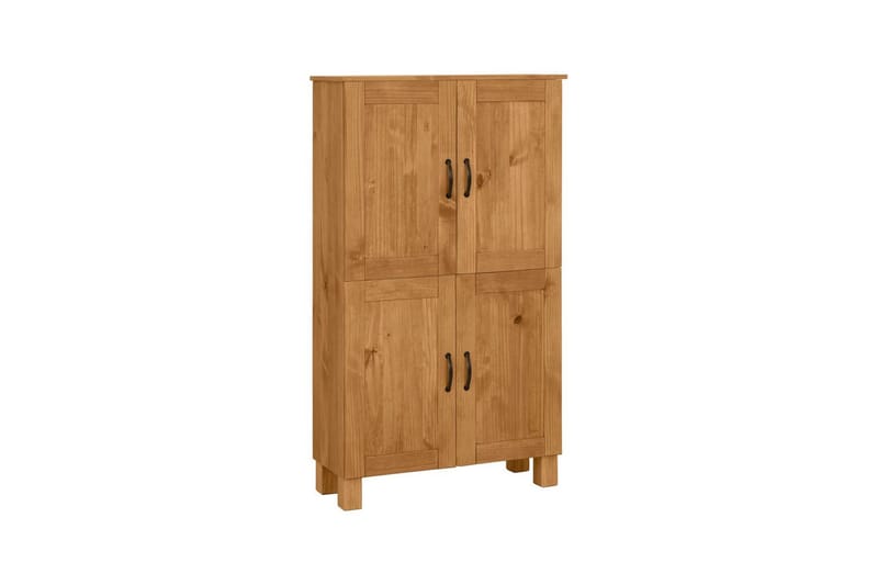 Badevægskab Alby 75x30x130 cm, Bejdset/Voks - 75x30x130 cm, Bejdset/Voks - Hus & renovering - Køkken & bad - Badeværelse - Badeværelsesmøbler - Badeværelsesskab