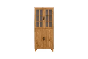 Badevægskab Alby 75x30x170 cm, Bejdset/Voks - 75x30x170 cm, Bejdset/Voks - Hus & renovering - Køkken & bad - Badeværelse - Badeværelsesmøbler - Badeværelsesskab
