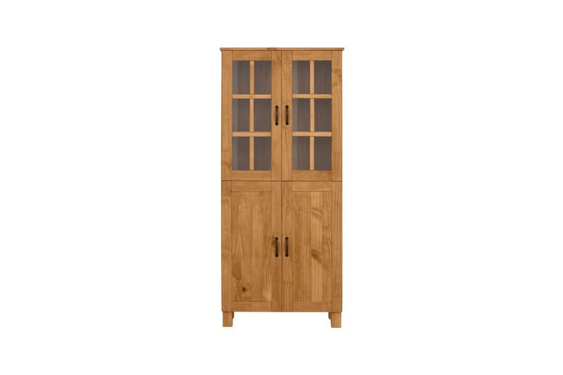 Badevægskab Alby 75x30x170 cm, Bejdset/Voks - 75x30x170 cm, Bejdset/Voks - Hus & renovering - Køkken & bad - Badeværelse - Badeværelsesmøbler - Badeværelsesskab