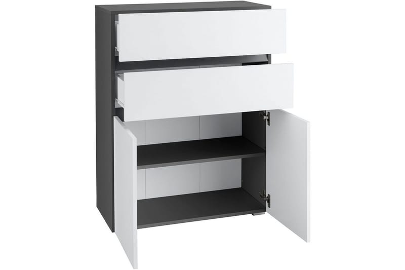 Badevægskab Wisla 76x35x98 cm, Antracit/Hvid - 76x35x98 cm, Antracit/Hvid - Hus & renovering - Køkken & bad - Badeværelse - Badeværelsesmøbler - Badeværelsesskab