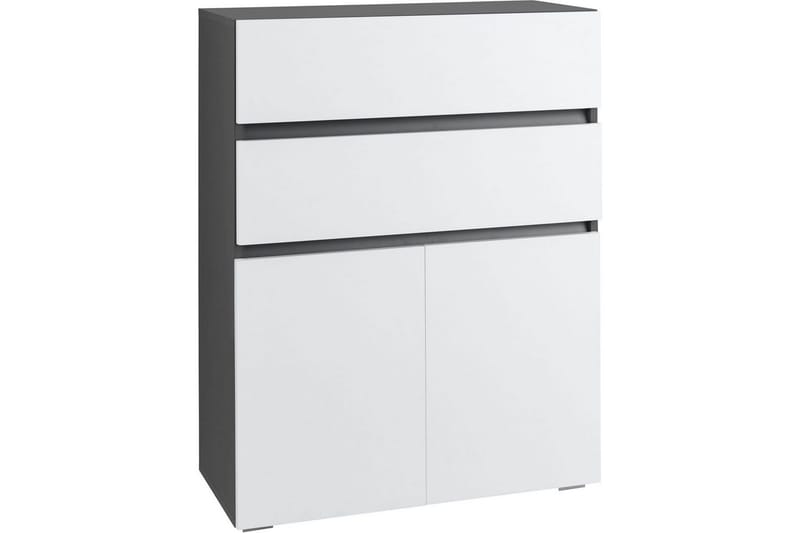 Badevægskab Wisla 76x35x98 cm, Antracit/Hvid, 76x35x98 cm, Antracit/Hvid