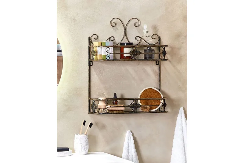 Badeværelseshylde Marayes Sort - Sort - Hus & renovering - Køkken & bad - Badeværelse - Badeværelsesmøbler - Badeværelseshylde