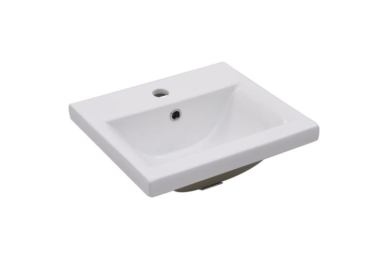 badeværelsesmøbelsæt med håndvask spånplade hvid højglans - Hvid - Underskab badeværelse