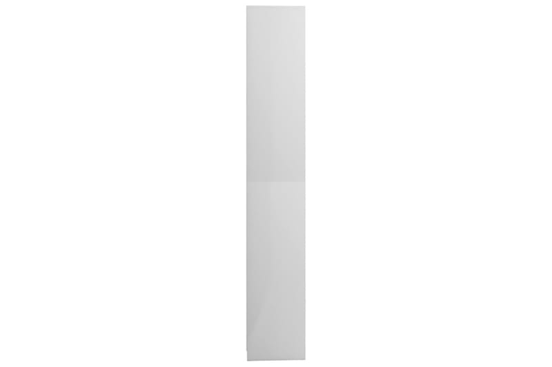 Badeværelsesskab 30X30X183,5 cm Spånplade Hvid Højglans - Hvid - Badeværelsesopbevaring