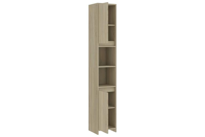 Badeværelsesskab 30X30X183,5 cm Spånplade Sonoma-Eg - Brun - Hus & renovering - Køkken & bad - Badeværelse - Badeværelsesmøbler - Badeværelsesopbevaring