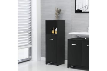 Badeværelsesskab 30X30X95 cm Spånplade Sort - Sort - Hus & renovering - Køkken & bad - Badeværelse - Badeværelsesmøbler - Badeværelsesopbevaring