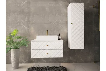 Glenndale Badrumsförvaring Concept 55 White - Hus & renovering - Køkken & bad - Badeværelse - Badeværelsesmøbler - Badeværelsesopbevaring