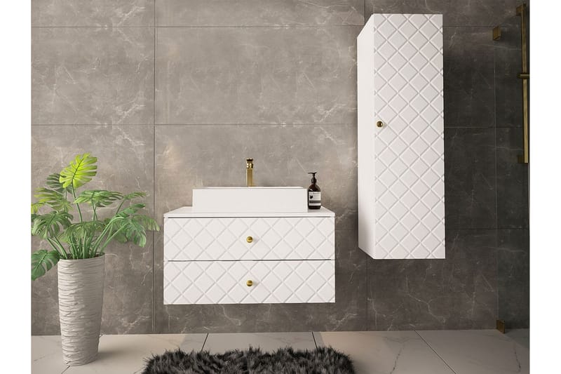 Glenndale Badrumsförvaring Concept 55 White - Hus & renovering - Køkken & bad - Badeværelse - Badeværelsesmøbler - Badeværelsesopbevaring
