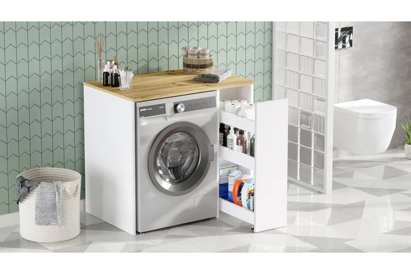 Rinorea Badeværelsesopbevaring 93,5x88,3 cm - Brun - Hus & renovering - Køkken & bad - Badeværelse - Badeværelsesmøbler - Badeværelsesopbevaring