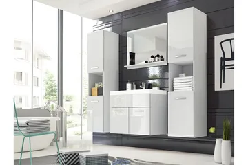 Badeværelsessæt Delorimier XL - Hvid - Hus & renovering - Køkken & bad - Badeværelse - Badeværelsesmøbler - Komplette møbelpakker
