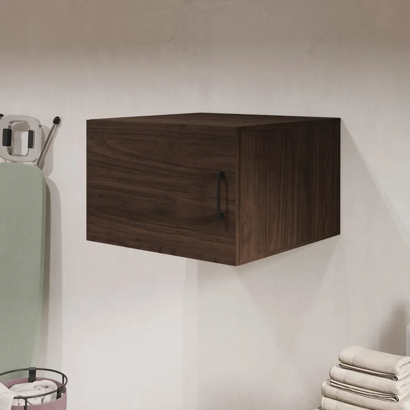 Badeværelsesskab Aza Væg 1 Dør - Valnød Villa - Hus & renovering - Køkken & bad - Badeværelse - Badeværelsesmøbler - Badeværelsesskab