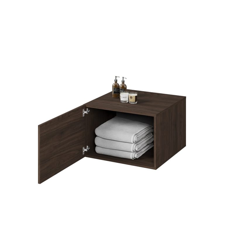 Badeværelsesskab Aza Væg 1 Dør - Valnød Villa - Hus & renovering - Køkken & bad - Badeværelse - Badeværelsesmøbler - Badeværelsesskab