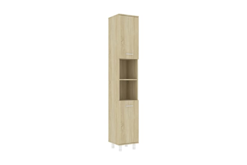 badeværelsesskab 30x30x179 cm spånplade sonoma-eg - Brun - Hus & renovering - Køkken & bad - Badeværelse - Badeværelsesmøbler - Badeværelsesskab