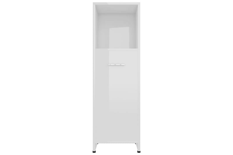 Badeværelsesskab 30X30X95 cm Spånplade Hvid Højglans - Hvid - Hus & renovering - Køkken & bad - Badeværelse - Badeværelsesmøbler - Badeværelsesskab