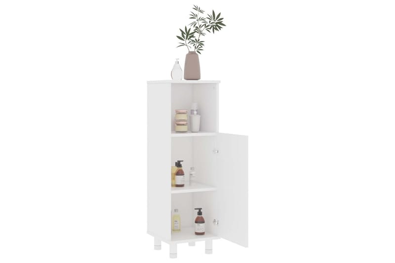 badeværelsesskab 30x30x95 cm spånplade hvid - Hvid - Hus & renovering - Køkken & bad - Badeværelse - Badeværelsesmøbler - Badeværelsesskab