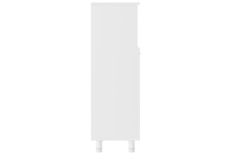 badeværelsesskab 30x30x95 cm spånplade hvid - Hvid - Badeværelsesskab - Vægskabe & højskabe