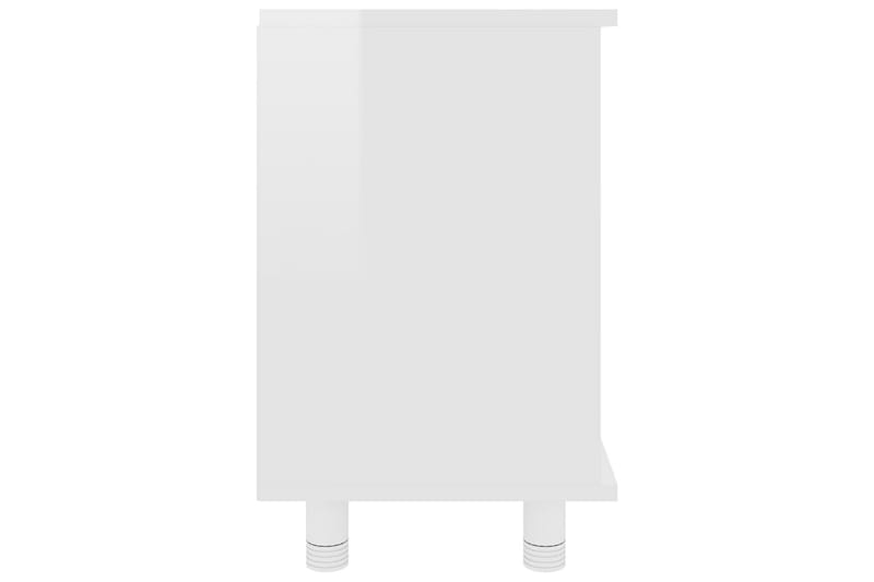 badeværelsesskab 60x32x53,5 cm spånplade hvid højglans - Hvid - Badeværelsesskab - Vægskabe & højskabe