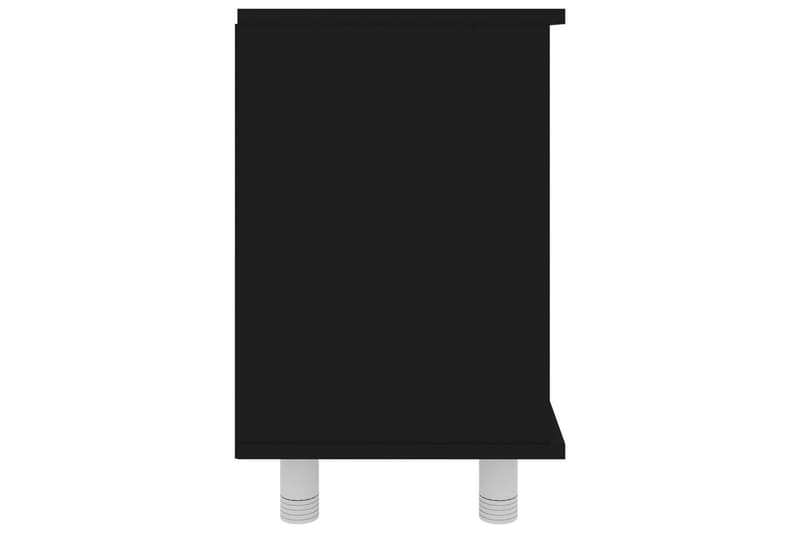 badeværelsesskab 60x32x53,5 cm spånplade sort - Sort - Badeværelsesskab - Vægskabe & højskabe