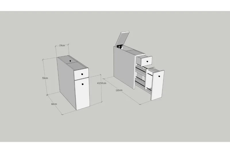 Byrå Ek - Hus & renovering - Køkken & bad - Badeværelse - Badeværelsesmøbler - Badeværelsesopbevaring