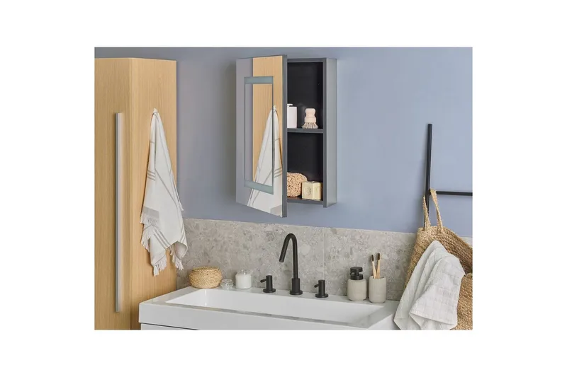 Badeværelsesskab med spejl Malaspina - Hus & renovering - Køkken & bad - Badeværelse - Badeværelsesmøbler - Spejlskabe