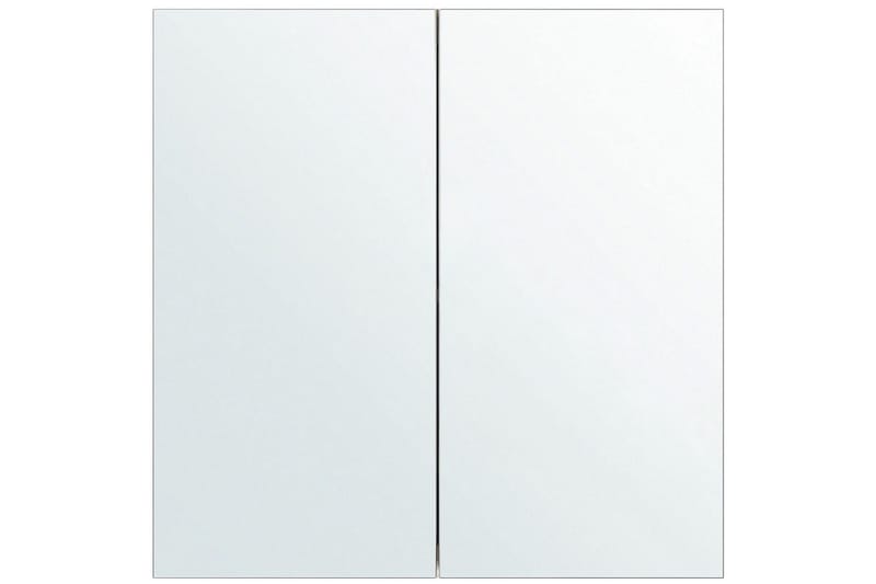 Badeværelsesskab med spejl Navarra Hvid, Sølv, 60x14x60 cm - Hvid, Sølv, 60x14x60 cm - Hus & renovering - Køkken & bad - Badeværelse - Badeværelsesmøbler - Spejlskabe