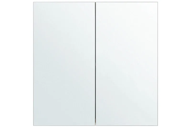 Badeværelsesskab med spejl Navarra Hvid, Sølv, 60x14x60 cm - Hvid, Sølv, 60x14x60 cm - Hus & renovering - Køkken & bad - Badeværelse - Badeværelsesmøbler - Spejlskabe