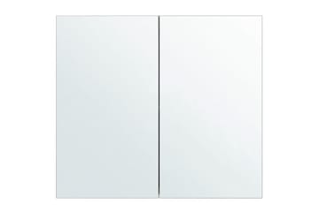 Badeværelsesskab med spejl Navarra Hvid, Sølv, 80x14x70 cm - Hvid, Sølv, 80x14x70 cm - Hus & renovering - Køkken & bad - Badeværelse - Badeværelsesmøbler - Spejlskabe