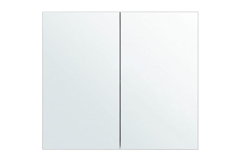 Badeværelsesskab med spejl Navarra Hvid, Sølv, 80x14x70 cm - Hvid, Sølv, 80x14x70 cm - Hus & renovering - Køkken & bad - Badeværelse - Badeværelsesmøbler - Spejlskabe