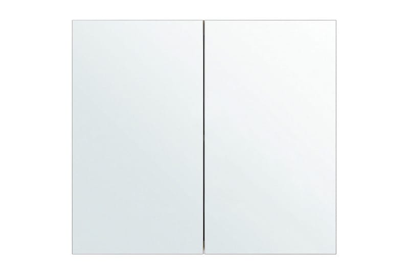 Badeværelsesskab med spejl Navarra Hvid, Sølv, 80x14x70 cm - Hvid, Sølv, 80x14x70 cm - Hus & renovering - Køkken & bad - Badeværelse - Badeværelsesmøbler - Spejlskabe