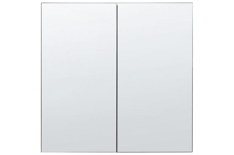 Badeværelsesskab med spejl Navarra Sort, Sølv, 60x14x60 cm - Sort, Sølv, 60x14x60 cm - Hus & renovering - Køkken & bad - Badeværelse - Badeværelsesmøbler - Spejlskabe
