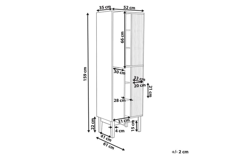 Badeværelsesskab Nubes - Hus & renovering - Køkken & bad - Badeværelse - Badeværelsesmøbler - Badeværelsesskab