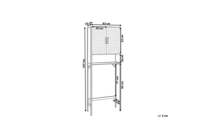 Badeværelsesskab Okarche - Hus & renovering - Køkken & bad - Badeværelse - Badeværelsesmøbler - Badeværelseshylde