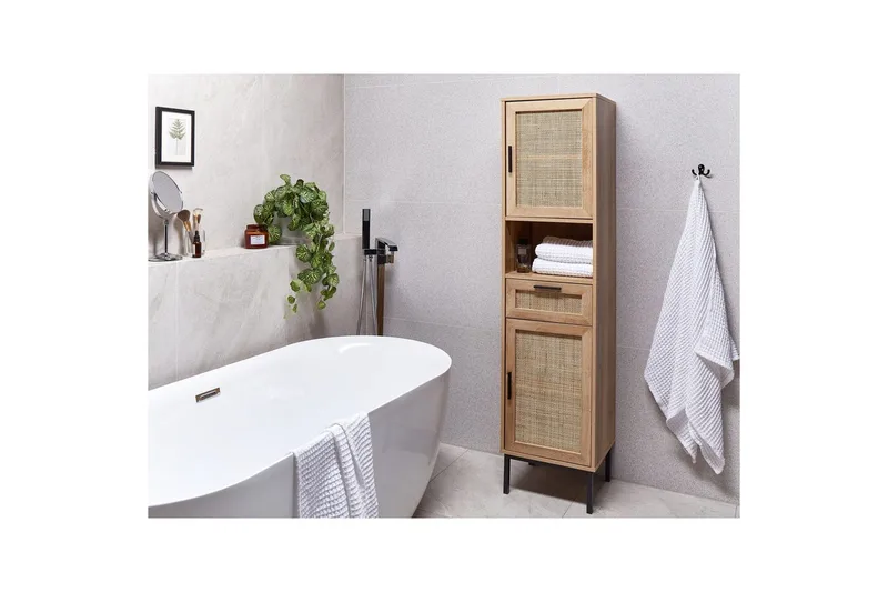 Badeværelsesskab Rosell 40x36x165 cm - 40x36x165 cm - Hus & renovering - Køkken & bad - Badeværelse - Badeværelsesmøbler - Badeværelsesskab