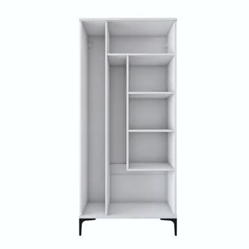 Badeværelsesskab Wallxpert Cleo Hylde (90 x 198,6 x 45 cm) Hvid - Hvid - Hus & renovering - Køkken & bad - Badeværelse - Badeværelsesmøbler - Badeværelsesskab