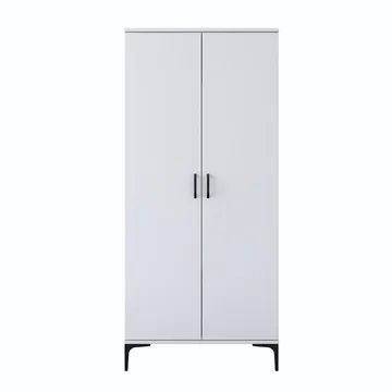 Badeværelsesskab Wallxpert Cleo Hylde (90 x 198,6 x 45 cm) Hvid - Hvid - Hus & renovering - Køkken & bad - Badeværelse - Badeværelsesmøbler - Badeværelsesskab