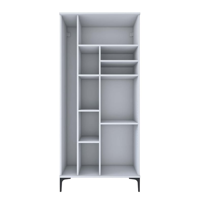 Badeværelsesskab Wallxpert Cleos Shelf (90 x 198,6 x 45 cm) Hvid - Hvid - Hus & renovering - Køkken & bad - Badeværelse - Badeværelsesmøbler - Badeværelsesskab