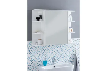 Badeværelsesskab Wohnling Moderne med spejldør lavet af hvid spånplade - Hus & renovering - Køkken & bad - Badeværelse - Badeværelsesmøbler - Spejlskabe