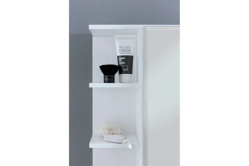 Badeværelsesskab Wohnling Moderne med spejldør lavet af hvid spånplade - Hus & renovering - Køkken & bad - Badeværelse - Badeværelsesmøbler - Spejlskabe