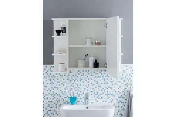 Badeværelsesskab Wohnling Moderne med spejldør lavet af hvid spånplade - Hus & renovering - Køkken & bad - Badeværelse - Badeværelsesmøbler - Spejlskabe