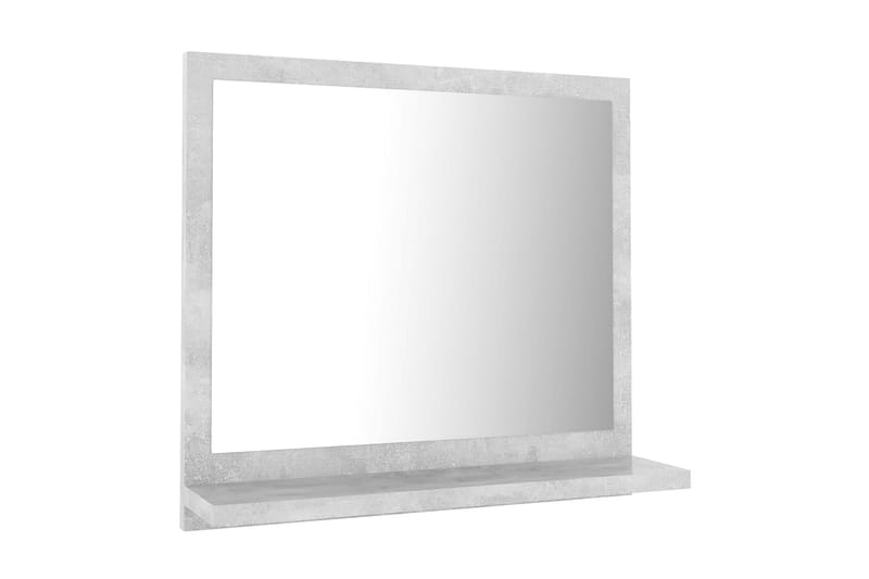 badeværelsesspejl 40x10,5x37 cm spånplade betongrå - Grå - Badeværelsesspejl
